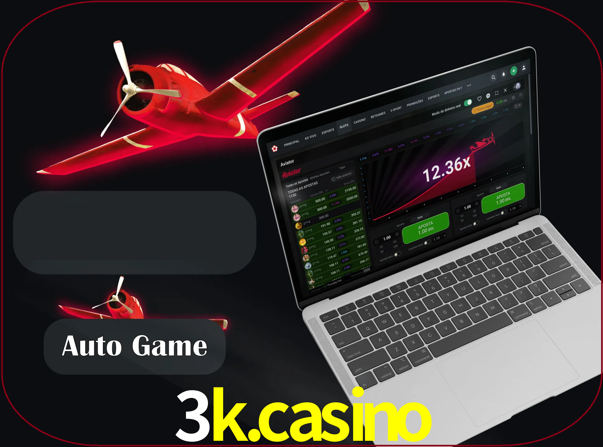 No modo automático, os jogos apostam e sacam seu dinheiro automaticamente.