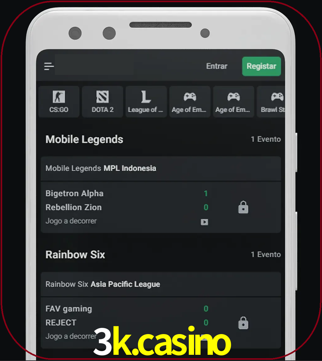 Esportes permitem apostar nos maiores torneios.